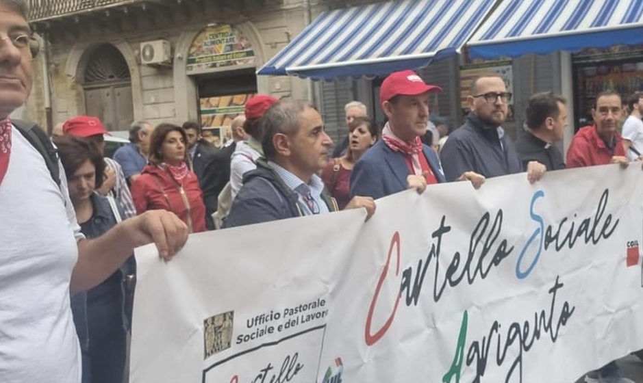 Cartello Sociale Agrigento Presente A Canicatt Alla Manifestazione Per