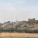 Agrigento, incendio nei pressi della Valle: intervengono i Vigili del Fuoco