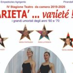 Al Circolo Empedocleo di Agrigento il primo spettacolo della IV Rassegna del “Teatro da Camera”